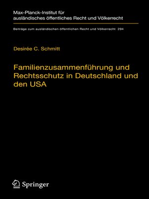 cover image of Familienzusammenführung und Rechtsschutz in Deutschland und den USA